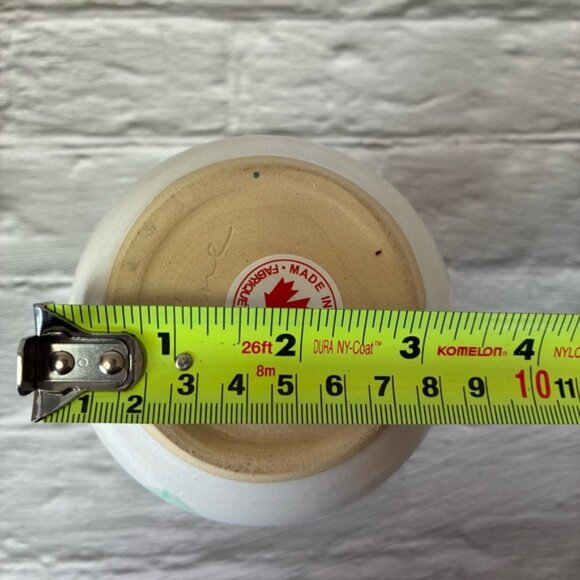 Ceramic Pottery Hand Made Vase With Light Purple Flowers - Picture 8 of 8